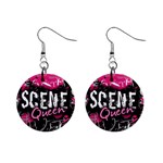 Scene Queen 1  Button Earrings