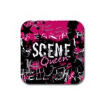 Scene Queen Rubber Square Coaster (4 pack)