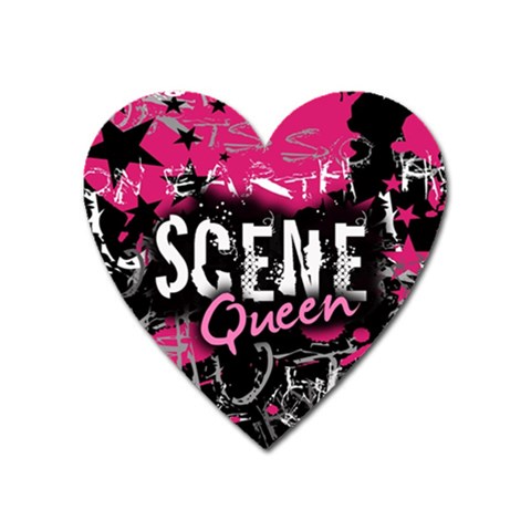 Scene Queen Magnet (Heart) from ArtsNow.com Front