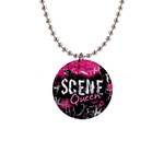 Scene Queen 1  Button Necklace