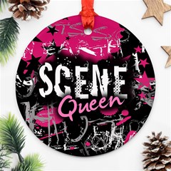 Scene Queen Round Ornament (Two Sides) from ArtsNow.com Back