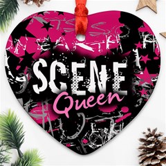 Scene Queen Heart Ornament (Two Sides) from ArtsNow.com Back