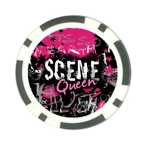Scene Queen Poker Chip Card Guard (10 pack) from ArtsNow.com Back