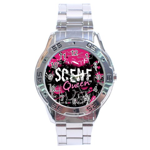 Scene Queen Stainless Steel Analogue Men’s Watch from ArtsNow.com Front