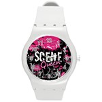 Scene Queen Round Plastic Sport Watch Medium