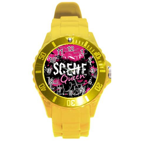 Scene Queen Round Plastic Sport Watch Large from ArtsNow.com Front