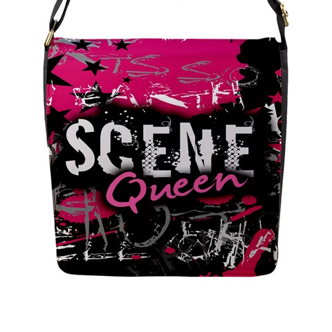 Scene Queen Flap Closure Messenger Bag (Large) from ArtsNow.com Front