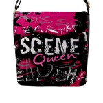 Scene Queen Flap Closure Messenger Bag (Large)