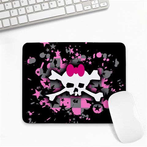 Scene Skull Splatter Small Mousepad from ArtsNow.com Front