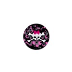 Scene Skull Splatter 1  Mini Button