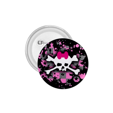 Scene Skull Splatter 1.75  Button from ArtsNow.com Front