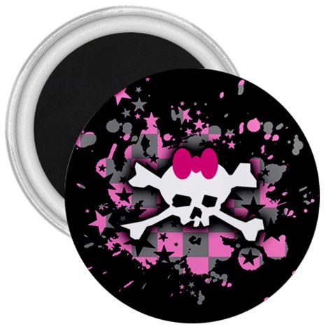 Scene Skull Splatter 3  Magnet from ArtsNow.com Front