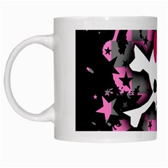 Scene Skull Splatter White Mug from ArtsNow.com Left