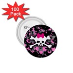 Scene Skull Splatter 1.75  Button (100 pack) 