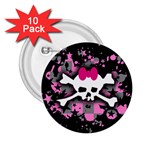 Scene Skull Splatter 2.25  Button (10 pack)