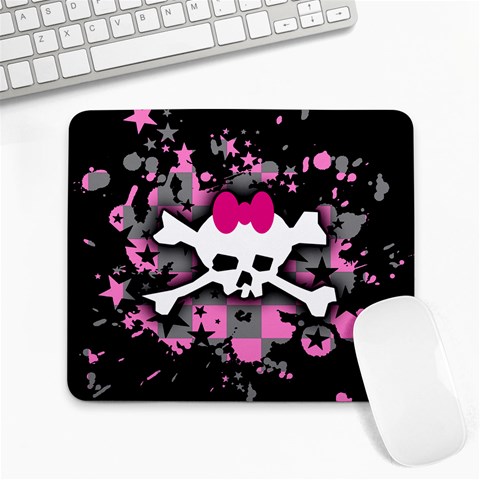 Scene Skull Splatter Large Mousepad from ArtsNow.com Front