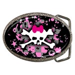 Scene Skull Splatter Belt Buckle