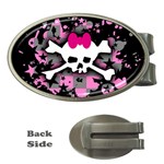 Scene Skull Splatter Money Clip (Oval)