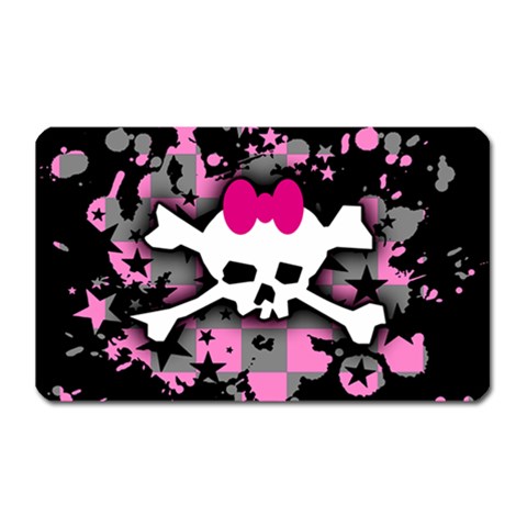 Scene Skull Splatter Magnet (Rectangular) from ArtsNow.com Front