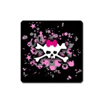 Scene Skull Splatter Magnet (Square)