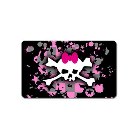Scene Skull Splatter Magnet (Name Card) from ArtsNow.com Front