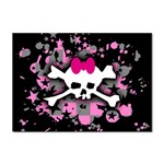Scene Skull Splatter Sticker A4 (100 pack)