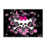 Scene Skull Splatter Sticker A4 (100 pack)