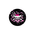 Scene Skull Splatter Golf Ball Marker