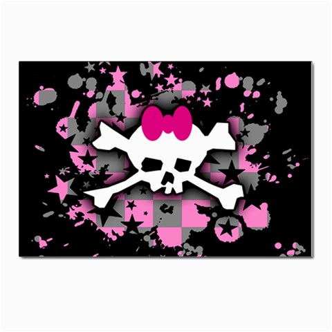Scene Skull Splatter Postcard 4 x 6  (Pkg of 10) from ArtsNow.com Front