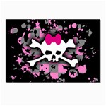 Scene Skull Splatter Postcard 4 x 6  (Pkg of 10)