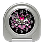 Scene Skull Splatter Travel Alarm Clock