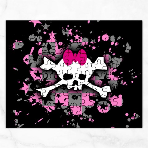 Scene Skull Splatter Jigsaw Puzzle (Rectangular) from ArtsNow.com Front