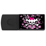 Scene Skull Splatter USB Flash Drive Rectangular (4 GB)
