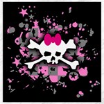 Scene Skull Splatter Canvas 20  x 20 