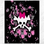 Scene Skull Splatter Canvas 11  x 14 