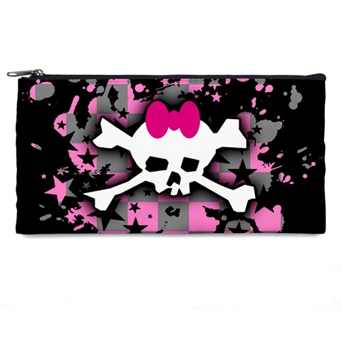 Scene Skull Splatter Pencil Case from ArtsNow.com Front