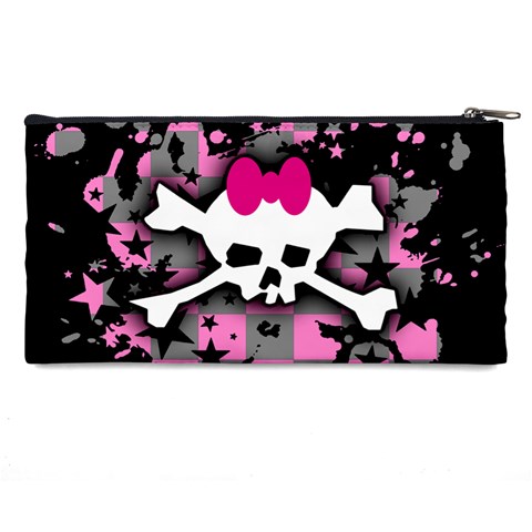 Scene Skull Splatter Pencil Case from ArtsNow.com Back