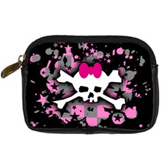 Scene Skull Splatter Digital Camera Leather Case from ArtsNow.com Front