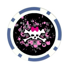 Scene Skull Splatter Poker Chip Card Guard (10 pack) from ArtsNow.com Front