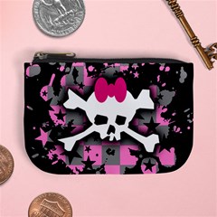 Scene Skull Splatter Mini Coin Purse from ArtsNow.com Front