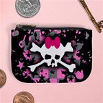 Scene Skull Splatter Mini Coin Purse