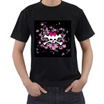 Scene Skull Splatter Black T-Shirt