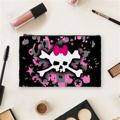 Scene Skull Splatter Cosmetic Bag (Medium) from ArtsNow.com Front