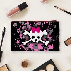 Scene Skull Splatter Cosmetic Bag (Medium) from ArtsNow.com Back