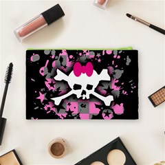 Scene Skull Splatter Cosmetic Bag (Medium) from ArtsNow.com Back