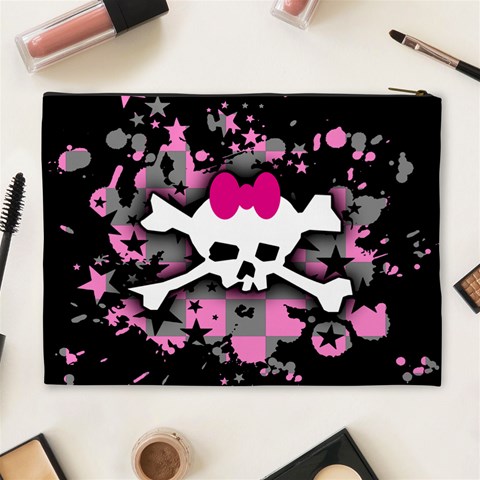 Scene Skull Splatter Cosmetic Bag (XL) from ArtsNow.com Back