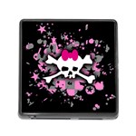 Scene Skull Splatter Memory Card Reader with Storage (Square)