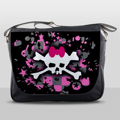 Scene Skull Splatter Messenger Bag from ArtsNow.com Front