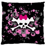 Scene Skull Splatter Large Cushion Case (One Side)