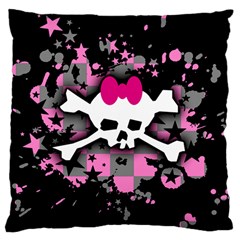 Scene Skull Splatter Large Cushion Case (Two Sides) from ArtsNow.com Front